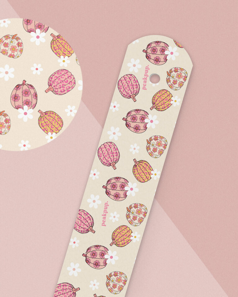 peakpup pupon für Unique Design Hundehalsband - Herbstkollektion - Cute Kürbis Design