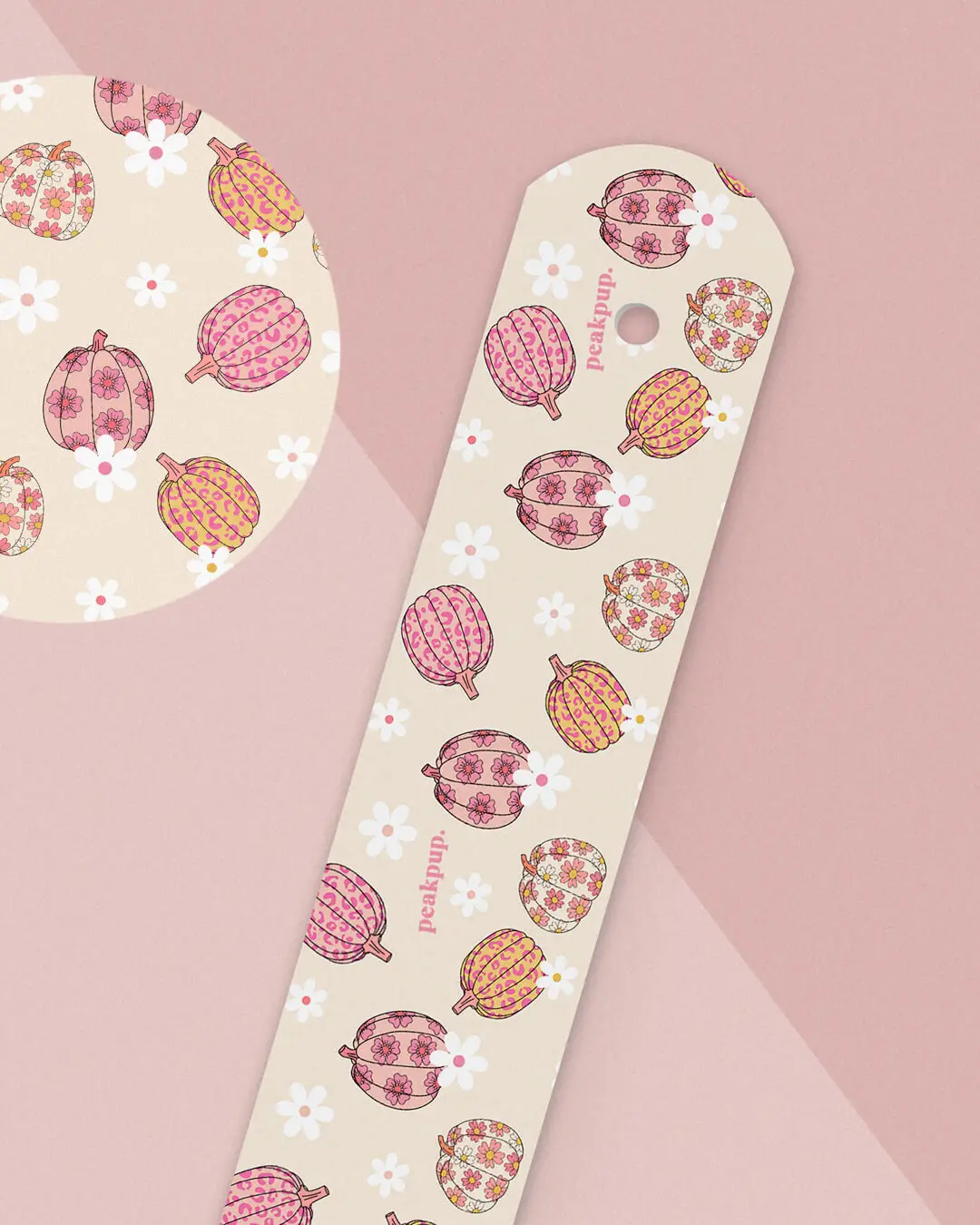 peakpup pupon für Unique Design Hundehalsband - Herbstkollektion - Cute Kürbis Design