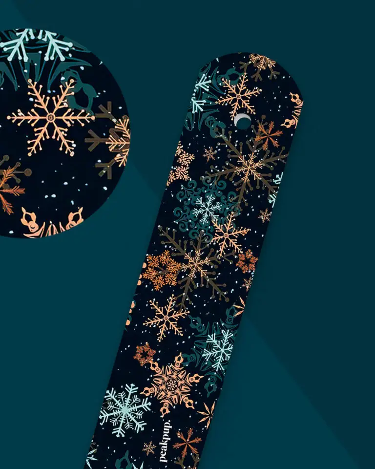 peakpup pupon für Unique Design Hundehalsband - Winterkollektion - Sterne Design