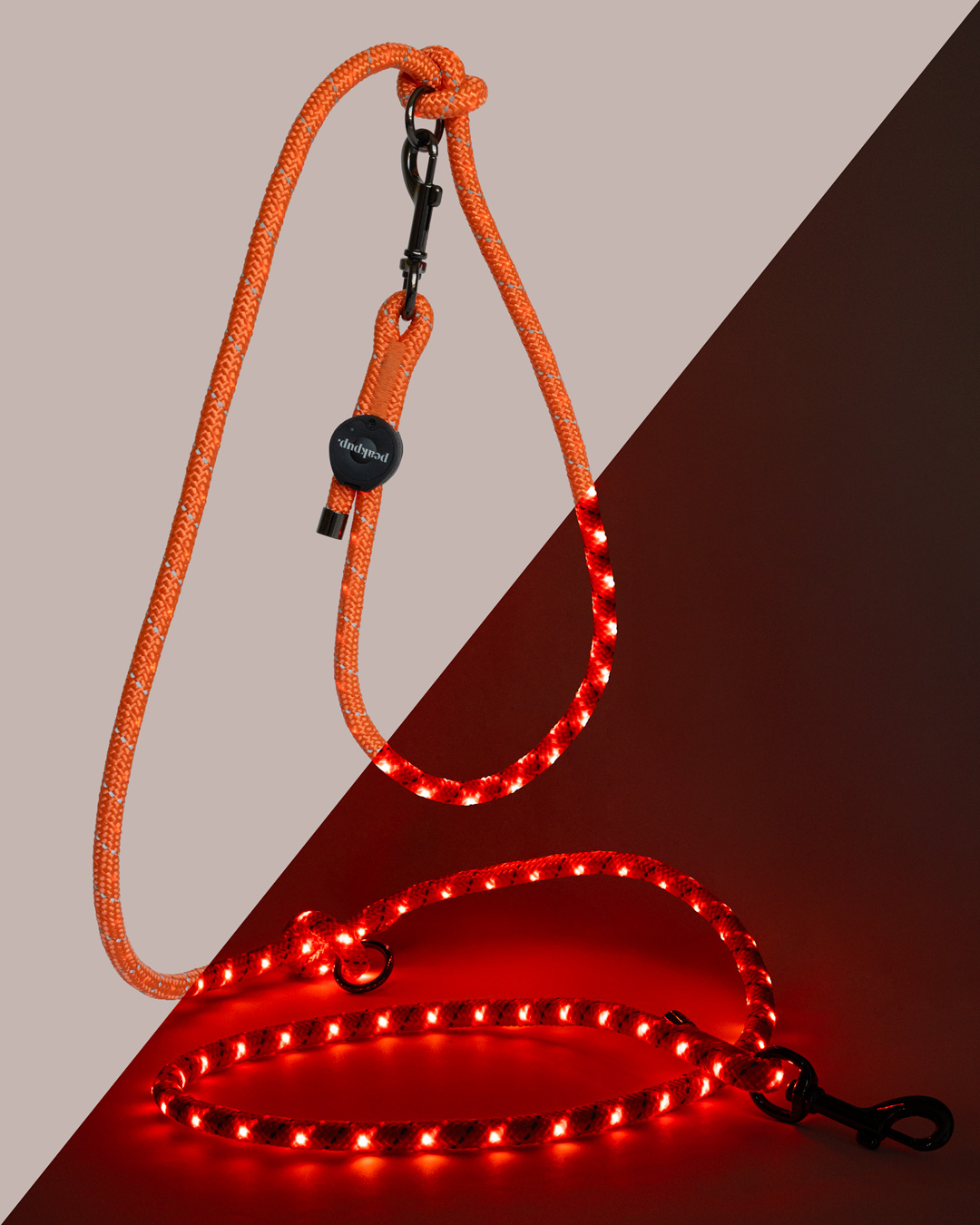 lightlead_tagnacht peakpup lightlead - LED Leine mit Akku und USB-C